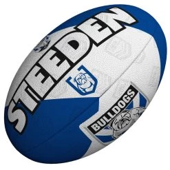 Steeden NRL Bulldogs Team Supporter Rugby League Balls - Size 5