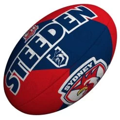 Steeden NRL Roosters Team Supporter Rugby League Balls - 11 Inch