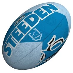 Steeden NRL Sharks Team Supporter Rugby League Balls - Size 5